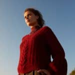 Sweter handmade z alpaki