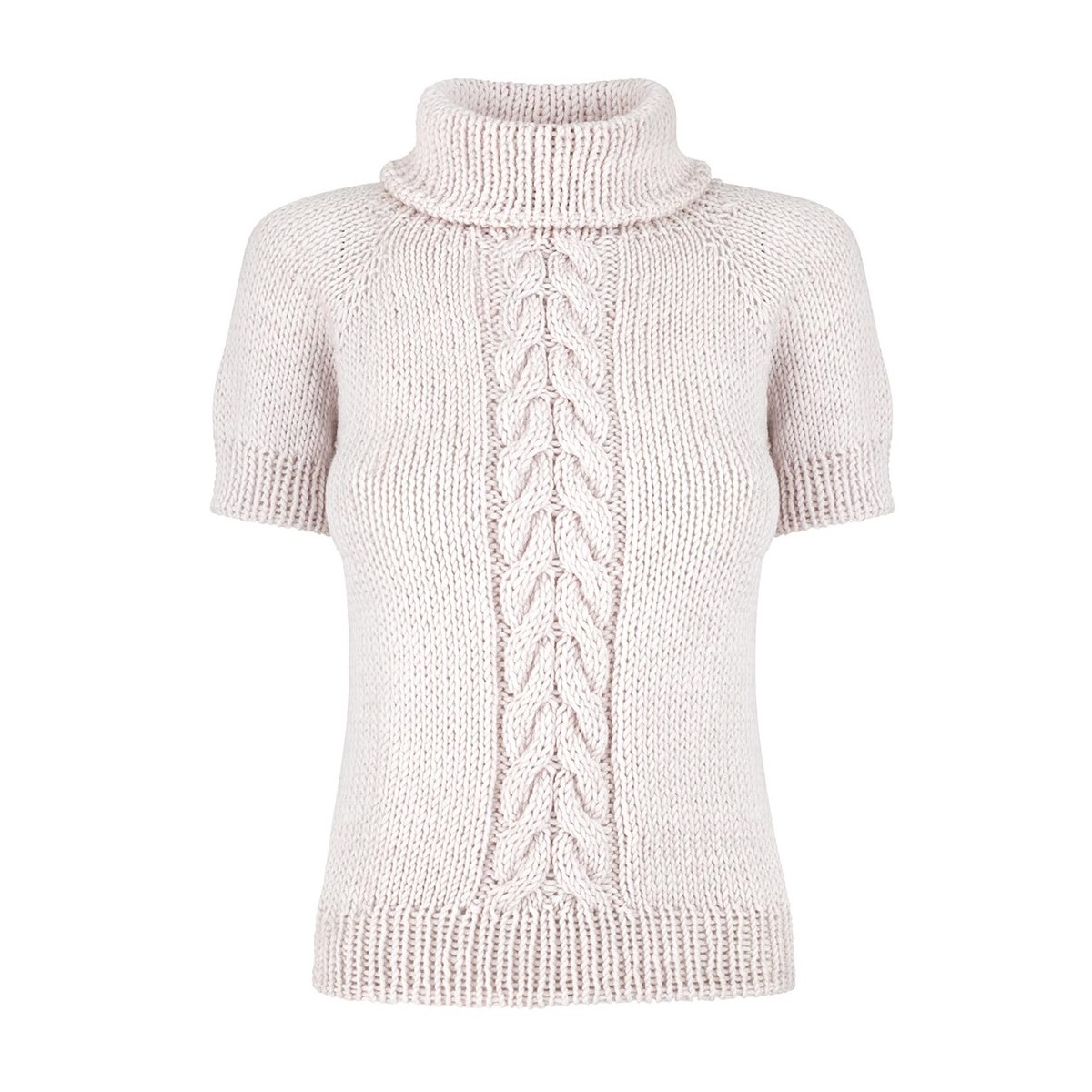 wełniany golf CHILL TIME z krótkim rękawem