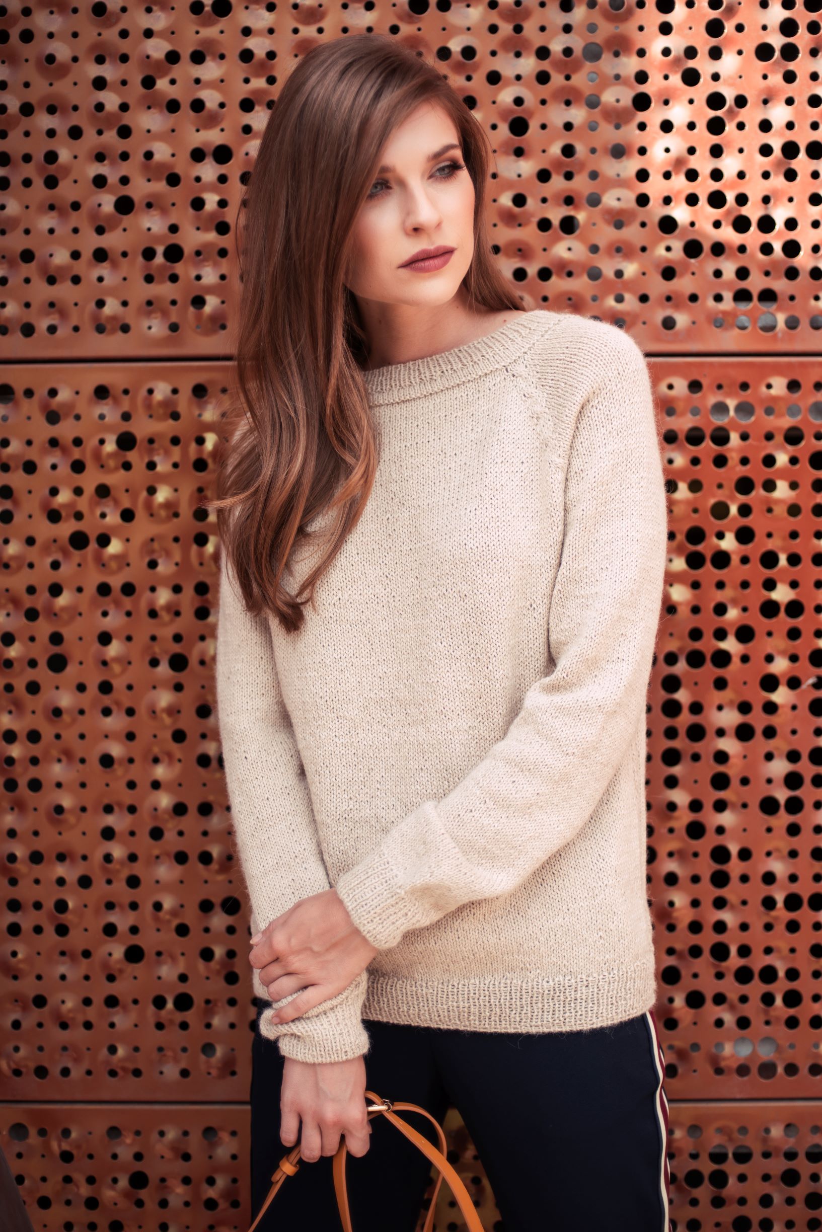 Sweter wełniany ALPACA beż