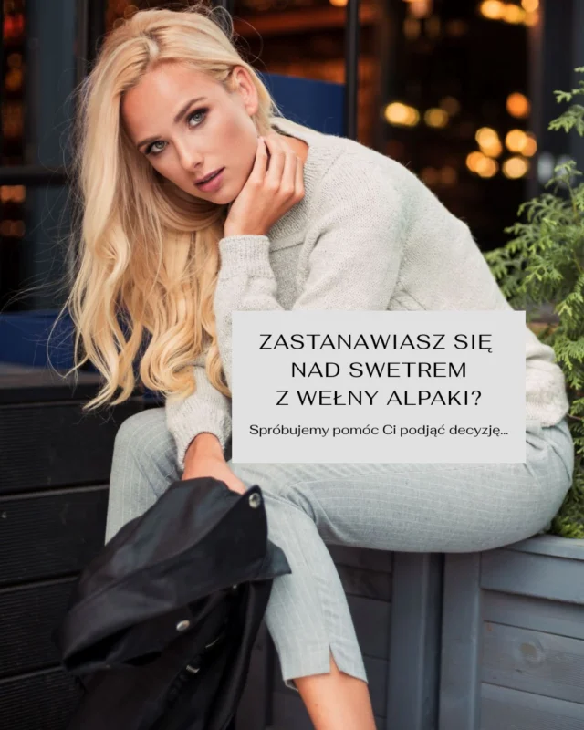 Nasze projekty swetrów z linii HANDMADE wykonujemy z wełen różnego rodzaju. Najczęściej jest to moher z jedwabiem, merynos i wełna alpaki.
Przy wyborze wełnianej dzianiny warto poznać właściwości przędzy, z której jest wykonana, bo przekładają się one na cechy danego swetra.  Dzisiaj kilka słów o wełnie alpaki.  #aleksandrasuska
#knitweardesign 
#polskamarka